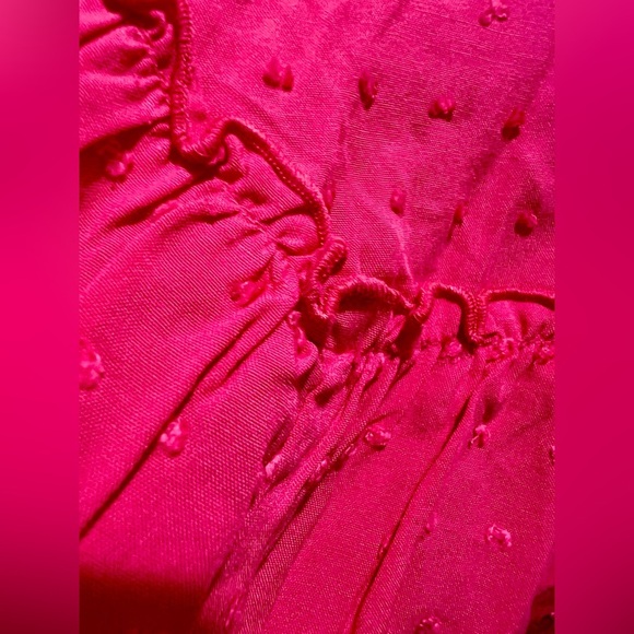 NWT KOKO & MASON Tiered Maxi Dress in Fuchsia in Size Large - Picture 13 of 16